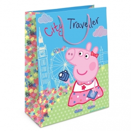 Пакет подарочный "Свинка Пеппа" - "Пеппа на каникулах"