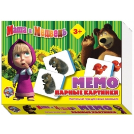 Настольная игра "Маша и Медведь" - "Мемо. Парные картинки"