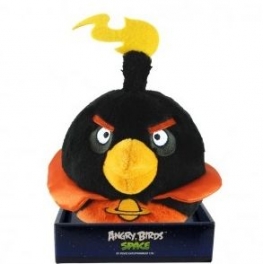Мягкая игрушка "Angry Birds" - Чёрная птица  "Space Black Bird" 20 см