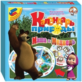 Игра на магнитах "Маша и Медведь" - "Календарь природы"