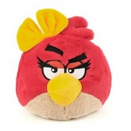 Мягкая игрушка "Angry Birds" - Красная Птица - девочка Red Bird Girl 12.5 см