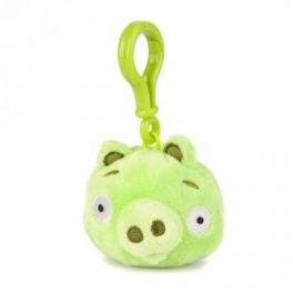 Плюшевая игрушка-подвеска "Angry Birds" - Зелёная свинка "Green Pig"