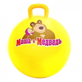 Мяч с ручкой GT 5524 "Маша и Медведь" - 38 см