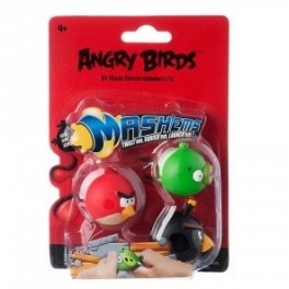 Набор из трёх игрушек-мялок "Angry Birds" - красная, зелёная, черная