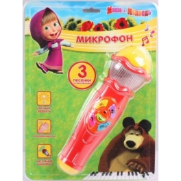 Микрофон "Маша и Медведь" со световым эффетом
