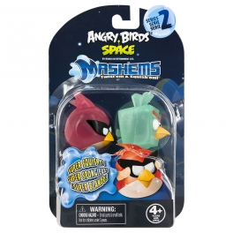 Набор из 2-х игрушек-мялок "Angry Birds Space" - Red Bird & Ice Bomb