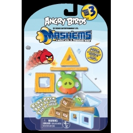 Набор мялка и блоки "Angry Birds" - Green Pig