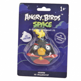 Пластизоль "Angry Birds" - Черная Птичка со светом
