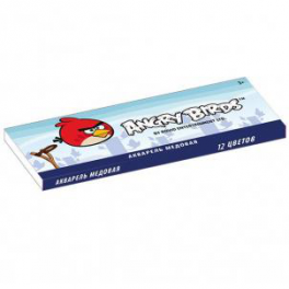 Акварель медовая "Angry Birds" - 12 цветов