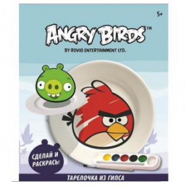 Набор для творчества "Angry Birds" - Тарелочка из гипса