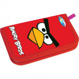 Пенал 1-секционный "Angry Birds" - Красный
