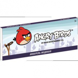 Акварель медовая "Angry Birds" - 6 цветов