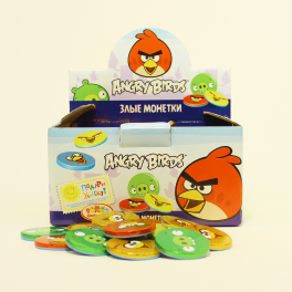 Шоколадные монетки "Angry Birds"