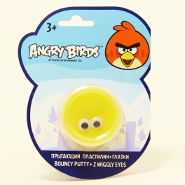 Прыгающий пластилин "Angry Birds" - с глазками