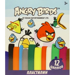 Пластилин "Angry Birds" - 12 цветов