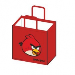 Пакет-сумка "Angry Birds" - тёмно-красный