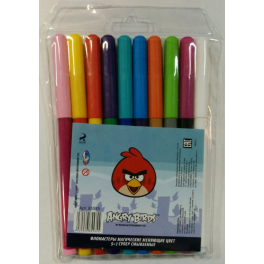 Фломастеры "Angry Birds" - 9+1