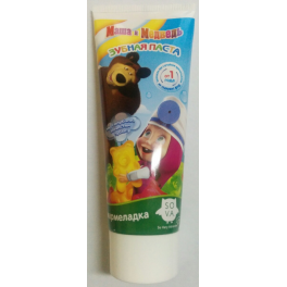 Детская зубная паста-гель  "Маша и Медведь" - "Мармеладка"