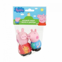 Игровой набор "Свинка Пеппа" - "Пеппа и Джордж" пластизоль 10 см
