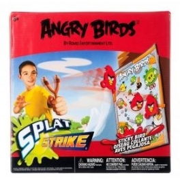 Игра на меткость "Angry Birds" с рогаткой и 3 пулями-липучками 