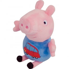 Мягкая игрушка «Свинка Пеппа» - "Джордж с машинкой" 18 см