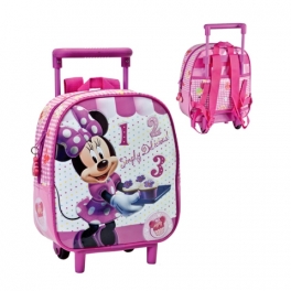 Рюкзак-чемоданчик на колесиках "Микки Маус" - "Минни" 25 см