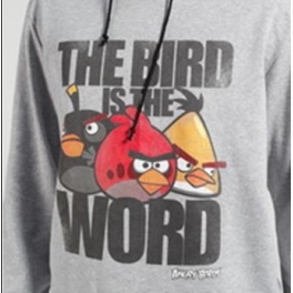 Толстовка мужская c капюшоном  "Angry Birds" - Bird-World