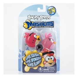 Набор из 2-ух игрушек-мялок "Angry Birds"