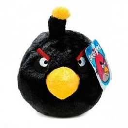 Мягкая игрушка "Angry Birds" - Черная птица Black Bird 14 см