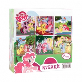 Кубики "My little pony" 9 шт