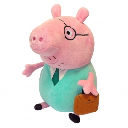 Мягкая игрушка "Свинка Пеппа" - "Папа Свин с кейсом"
