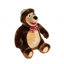 Мягкая игрушка "Маша и Медведь" - "Мишка в шляпе" 35 см