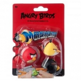 Набор из трёх игрушек-мялок "Angry Birds" красная, желтая, черная