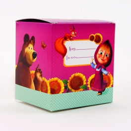 Кружка "Маша и Медведь" - "Нравишься ты мне, Да-Да!" в подарочной упаковке