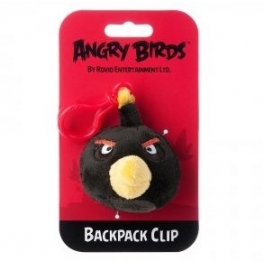 Плюшевая игрушка-подвеска "Angry Birds" - Черная птица Black Bird